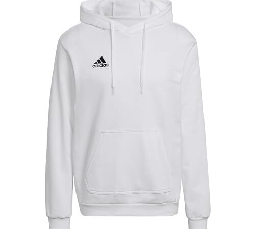 adidas Ent22 Hoody Sudadera con capucha, White/Black, M Hombre