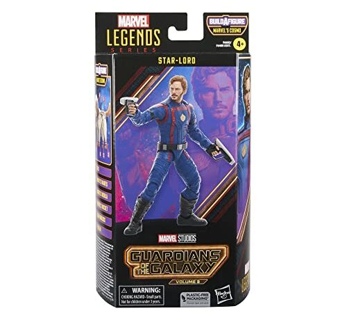 Hasbro - Marvel Legends Series - Star-Lord - Figura de Guardianes de la Galaxia Vol. 3 de 15 cm