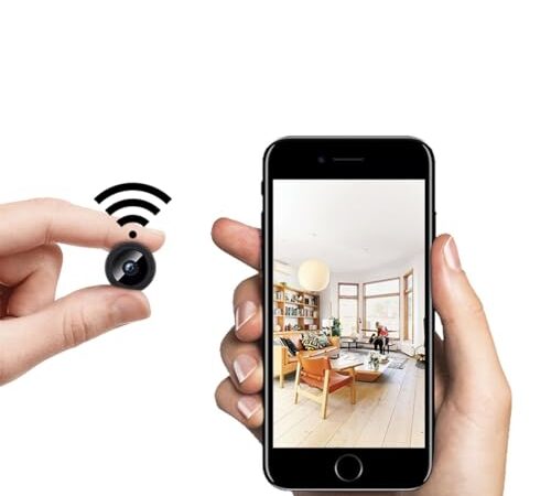 Mini Camara Espia WiFi 1080P Cámara Espia Oculta Camaras de Vigilancia sin Cables Camara Seguridad Vigilancia Cámara Espía Invisible para Ver En El Movil Interior Spy CAM con Detección de Movimiento