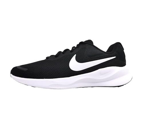 Nike Revolution 7, Zapatillas para Correr Hombre, Negro Y Blanco, 41 EU