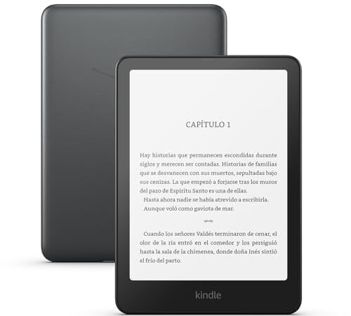 Nuevo Kindle Paperwhite Signature Edition (32 GB) de Amazon | Nuestro Kindle más rápido, con luz frontal autorregulable, carga inalámbrica y semanas de batería | Negro metalizado