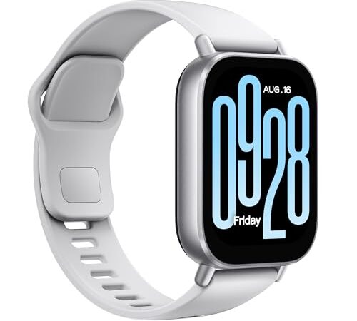 Xiaomi Redmi Watch 5 Active, Llamadas Bluetooth, Pantalla LCD de 2 Pulgadas, Monitor de frecuencia cardíaca, 140 Modos Deportivos, hasta 18 días de autonomía, Plata