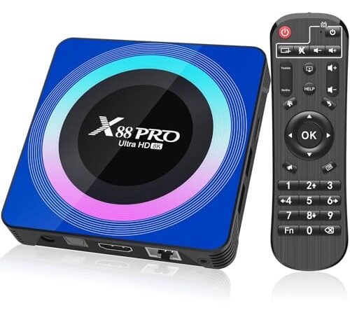 Android 13.0 TV Box, 4GB RAM 32GB ROM RK3528 Quad-Core Smart TV Box, supporto 2.4G / 5.0G Dual WiFi 6 BT 5.0，HDMI 8K TV Box