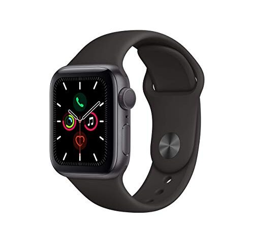 Apple Watch Seires 5 40mm (GPS) - Caja De Aluminio En Gris Espacial / Negro Correa Deportiva (Reacondicionado)