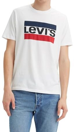 Levi's Sportswear Logo Graphic Camiseta Hombre, White, L