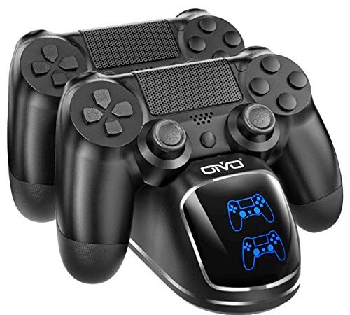 OIVO - Cargador para Mando PS4, estación de Carga con Mando PS 4 con Chip de Carga de 1,8 Horas, estación Mando Sony Playstation 4/PS4/Pro/slim